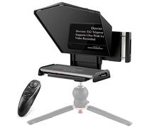 Teleprompter telefonico, kit teleprompter portatili con custodia protettiva, vetro diviso 70/30 fascio e telecomando per fotocamera del telefono, per trasmissioni in diretta con merci, notiziari