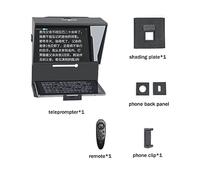 Teleprompter, Teleprompter portatile for tablet Phone Camera Teleprompter for la registrazione video Trasmissione in diretta con telecomando(For Phone)