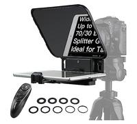 Teleprompter, Teleprompter T3 for smartphone Tablet fino a 11 pollici 70/30 Beam Splitter Glass con telecomando for la registrazione video della fotocamera