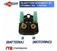 TELERUTTORE AVVIAMENTO 12V FUSIBILE 30A 4 FASTON YAMAHA YPR YPRA X MAX 125 250