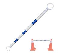 Teles Safe Pole, Cono Stradale Riflettente Retrattile, da 1,2 a 2 Metri, Blu e Bianco, per Il Controllo della Folla e Una Maggiore visibilità (1 Pezzo).