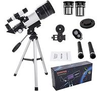 Telescope Children & Beginners, 70 mm Aperture, 300 mm Astronomical Refractor Telescope, Mobile Travel Telescope YangRy