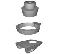 Telescope Focus Bracket for Celestron SCT8 C8 with NEMA 17 Motor Mount