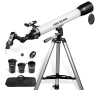 Telescope for Adults Astronomic Astronomical Professional Refractor Telescope for Kids Beginners with Advanced Eyepieces, Tripod, Wireless Remote, Bianco