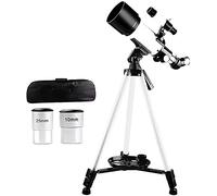 Telescope for Astronomical Beginners and Children, 70MM HD Refractor Telescope with Adjustable Stand and Phone Holder, Fully Coated Lens