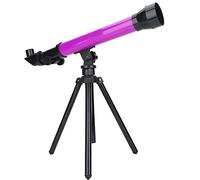 Telescope for Kids Astronomy Beginners, Telescopio astronomico con treppiede e oculare 20X, 40X, 60X, Space Kid's Explorer Educational Gift for Child Osservare Luna e pianeta Spazio(Viola)