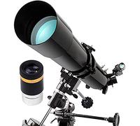 Telescopes for Astronomy Adult 80mm Refractor Telescope for Astronomical,Telescope for Kids Beginners with Adjustable Tripod Finder Scope Kids Children Teens YangRy