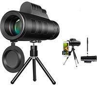 Telescopi monoculari 40x60 High Power Prism Monocular HD per birdwatching, fauna selvatica, viaggi, concerti, giochi sportivi, regali per adulti con adattatore telefonico e treppiede