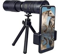 Telescopi monoculari, telescopio monoculare con zoom super teleobiettivo 4K 10-300X40mm, telescopio monoculare con supporto per telefono e treppiede, esterno, visione di viaggio