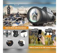 Telescopi per adulti astronomia, telescopio monoculare - Monoculari per adulti,Ingrandimento 80x compatto leggero per birdwatching di ossazzù e astronomia all'aperto
