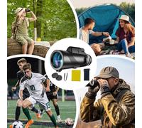 Telescopi per adulti astronomia, telescopio monoculare,Monoculari per adulti - Ingrandimento 80x compatto leggero per birdwatching di ossazzù e astronomia all'aperto