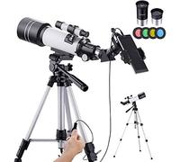 Telescopi per adulti, telescopio astronomico con adattatore per smartphone treppiede, cannocchiale da viaggio portatile per osservare le stelle, telescopio ad alta definizione ad alto ingrandimento