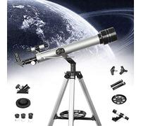 Telescopi regalo per astronomia, telescopio per principianti con treppiede regolabile, oculari e specchio planetario