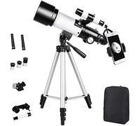Telescopi rifrattori per astronomia, telescopio ultra-trasparente con apertura da 70 mm con zaino Mappa del cercatore per esterni Filtro lunare Telescopio astronomico con treppiede per bambini Adulti
