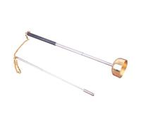 Telescopic Chime, Finger Symbol Percussion Instrument, 1,97 x 9,84 pollici Elegant Retractable Copper Chime, Clear Soothing Tone, Spiritual Décor Accent, Buddista Musical Instruments for Home Family