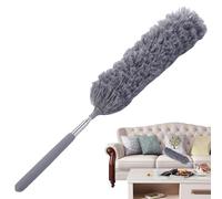 Telescopic Duster - Dust Cleaner | Microfibre Duster Extendable | Long Handle Stainless Steel Ceiling Fan Duster | | Strumento lavabile | Bendable Cobweb Duster for Home & Car, Furniture