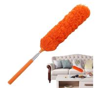 Telescopic Duster - Dust Cleaner | Microfibre Duster Extendable | Long Handle Stainless Steel Ceiling Fan Duster | | Strumento lavabile | Bendable Cobweb Duster for Home & Car, Furniture