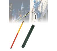 Telescopic Non Conductive High Voltage Rescue Hook, Insulated Electrical Safety Emergency Pull Tool for Electricians(Section2-3.0m/9.8ft)