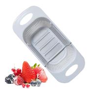 Telescopic Sink - Strainer Stainless Steel Fine Mesh Strainer Basket 6 Quart Sink | Adjustable | Over The Colander, Ergonomic And Practical Kitchen Accessories For Fruit And Vegetable | Expandable