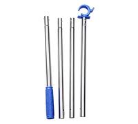 Telescopic Window Opener, Improves High Window Access, Extendable Blinds Control Rod, Lightweight Aluminum Pole with Hook End Grip Design, Household Utility Accessory 59.84 inches