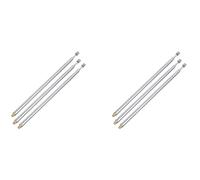 Telescopico Antenne 6 Pezzi 43,5 cm Lunghezza 4 Sezioni RC A Distanza Controlli - Argento