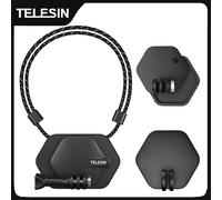 TELESIN Supporto magnetico da petto con supporto per tracolla + supporto magnetico a sgancio rapido per action camera Insta360 X4 X3 Ace DJI accessori per il corpo