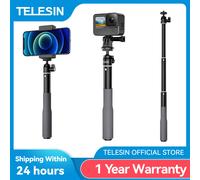 Telescopin Waterproof Divng Selfie Stick Floaty monopiede 360 ° rotazione testa a sfera Selfie Stick per GoPro DJI Osmo Action Insta360