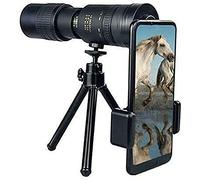 Telescopio - 4K 10-300X40Mm - Telescopio monoculare con super teleobiettivo zoom, Telescopio portatile con prisma tascabile per telefono impermeabile, Telescopio ad alta definizione con clip per tel