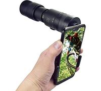 Telescopio 4K 10-300X40mm Telescopio monoculare con zoom super teleobiettivo per telefono, obiettivo della fotocamera del telefono anti-vibrazione per birdwatching Campeggio Viaggi Escursion