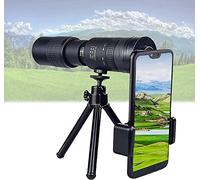Telescopio - 4K 10-300X40mm, telescopio monoculare con zoom super teleobiettivo, prisma HD BAK4 regolabile impermeabile ad alta potenza con basso, con supporto per smartphone e treppiede