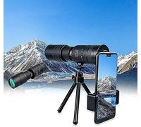 Telescopio -4k,4k 10-300x40mm Telescopio monoculare super tele-zoom, telescopio HD per telefoni cellulari (2 telescopi + 2 supporti)