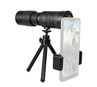 Telescopio 4K portatile 10-300x40mm monoculari zoom ultra-lunghi Bak4 PRISM LENS ADATTO for SMART PHONE CAMPING BIRCA (Color : With Trip and Clip)