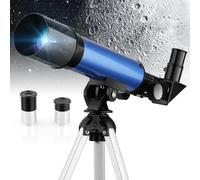 Telescopio 50/360 mm con 2 oculari e treppiede leggero per bambini possono osservare la luna e il cielo notturno, per i giovani aspiranti astronomi