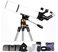 Telescopio 80mm Telescopio rifrattore astronomico, monoscopio astronomico per bambini Principianti Cielo Monoculare Viaggio Cannocchiale Decorazione per la casa Regalo di Natale