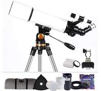 Telescopio 80mm Telescopio rifrattore astronomico, monoscopio astronomico per bambini Principianti Cielo Monoculare Viaggio Cannocchiale Decorazione per la casa Regalo di Natale