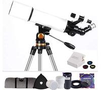 Telescopio 80mm Telescopio rifrattore astronomico, monoscopio astronomico per bambini Principianti Cielo Monoculare Viaggio Cannocchiale Decorazione per la casa Regalo di Natale