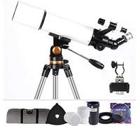 Telescopio 80mm Telescopio rifrattore astronomico, monoscopio astronomico per bambini Principianti Cielo Monoculare Viaggio Cannocchiale Decorazione per la casa Regalo di Natale