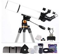 Telescopio 80mm Telescopio rifrattore astronomico, monoscopio astronomico per bambini Principianti Cielo Monoculare Viaggio Cannocchiale Decorazione per la casa Regalo di Natale