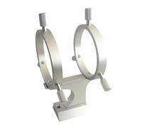 Telescopio Adattatore for cercatore regolabile da 50 mm con staffa for cercatore con puntatore in lega di montaggio a 6 punti for telescopi astronomici(Silver Adapter)