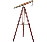 Telescopio antico su treppiede telescopio per la decorazione domestica Nautica Spyglass Telescopio