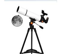 Telescopio, Apertura 80Mm Lunghezza Focale 500Mm Telescopio rifrattore astronomico ad Alta Definizione con Treppiede Regolabile, Telescopio per Bambini Principianti Adulti