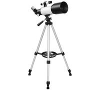 Telescopio Astronomico 70mm con 2 Lenti Oculari e Adattatore Smartphone Bianco e Nero