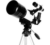 Telescopio astronomico, adulti 70 mm Refrattatore astronomico Telescopi Monoculari, con treppiede, con specchio da zenith da starfinder a supporto del telefono, per interno/esterno