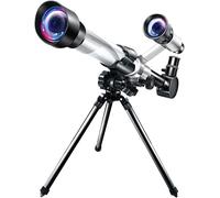 Telescopio astronomico, apertura 50 mm e lunghezza focale 600 mm Telescopio spaziale monoculare esterno con treppiede e cercatore, ideale per bambini e adulti principianti per Luna,