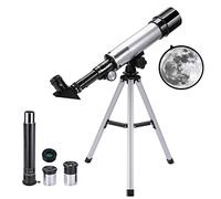Telescopio Astronomico Bambini, Uverbon 360/50mm Telescopio Rifrattore con Treppiede Regolabile, 90X HD Spaziale Monoculare Esterno per Bambini e Principiante, Regalo Educativo di Natale o Compleanno