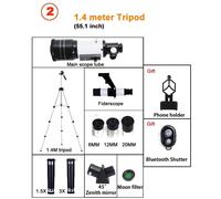 Telescopio astronomico F30070 professionale 150x zoom HD monoculare stelle luna
