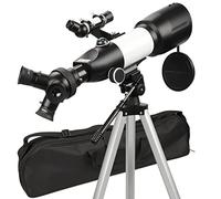 Telescopio astronomico, ingrandimento 20-166 volte, telescopio rifrattore astronomico con 3 oculari ruotabili, telescopio da viaggio