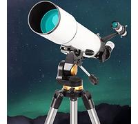 Telescopio astronomico per adulti, obiettivo grande da 80 mm, telescopio astronomico per adulti, telescopio con custodia per il trasporto e treppiede (Vit C)
