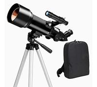 Telescopio astronomico per adulti, telescopio professionale per osservare le stelle 100x per principianti, telescopio rifrattore astronomico da 70 mm per adulti (Black)