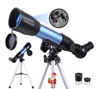 Telescopio Astronomico per Bambini e Adulti, Telescopio Rifrattore HD 360/50mm,Telescopios Professionale da Viaggio Portatile,Per l’Osservazione della Luna e dei Paesaggi,Regalo di Natale o Compleanno